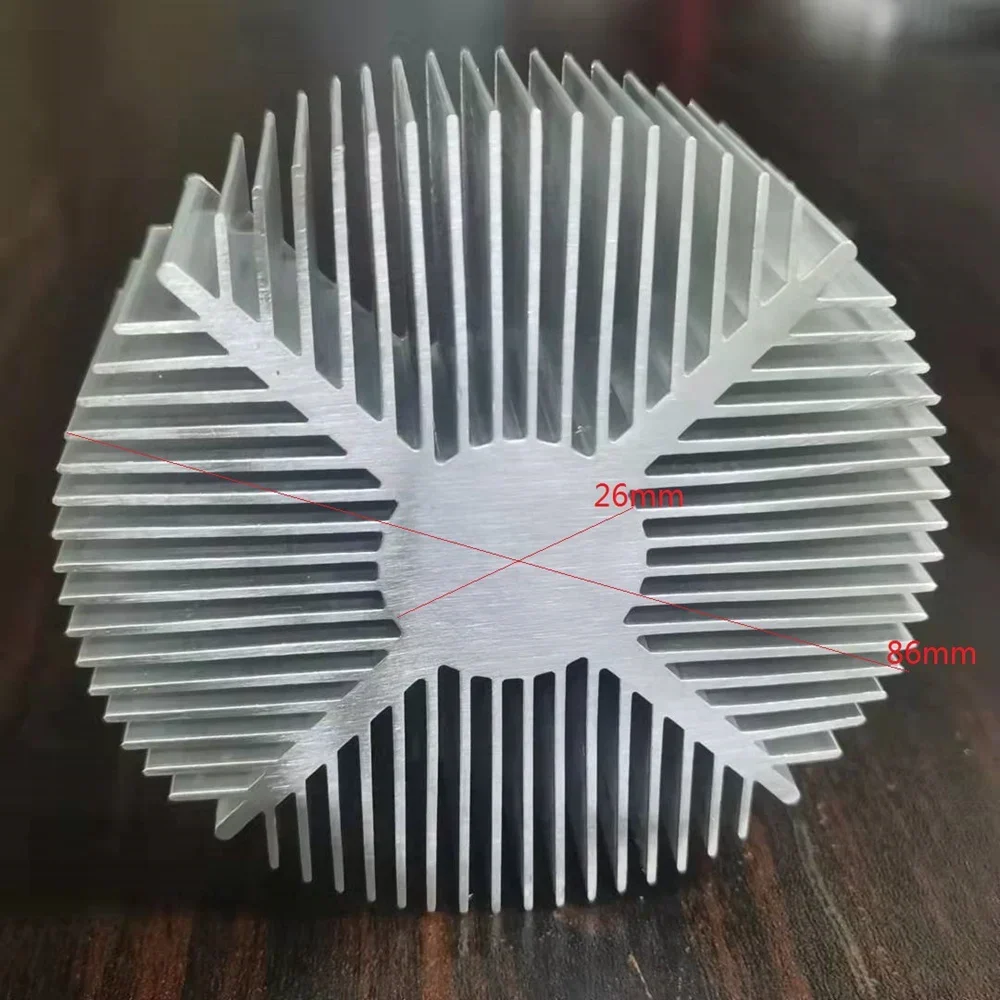 

86mmx26mm Round LED Heatsink Radiator Aluminum Heat Sink Radiator for Household Lamp Radiator Replaceable customize