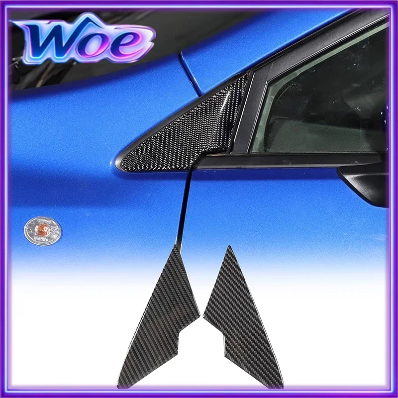 For Subaru WRX/Levorg 2022-2026 Car A-pillar Triangular Panel Frame Cover Trim Sticker  Soft Carbon Fiber Exterior Accessories