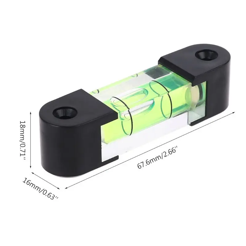 Compact Square Mini Spirit Level Bubble Small Level Measuring Instruments Layout