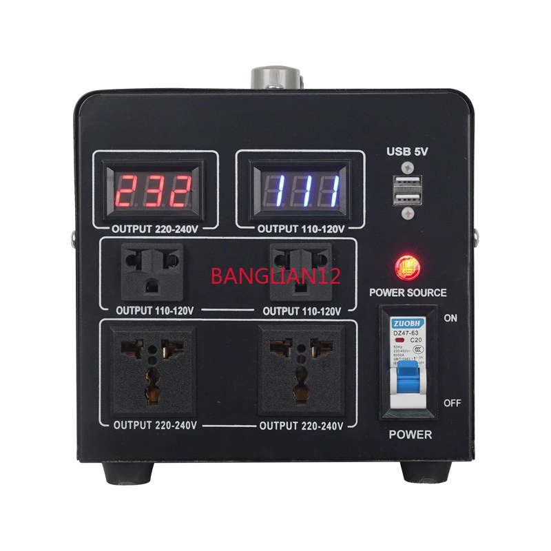 

Lift Transformer 110V To 220V, USA, Taiwan, Canada Step Up/Step Down 220V To 110v2000W