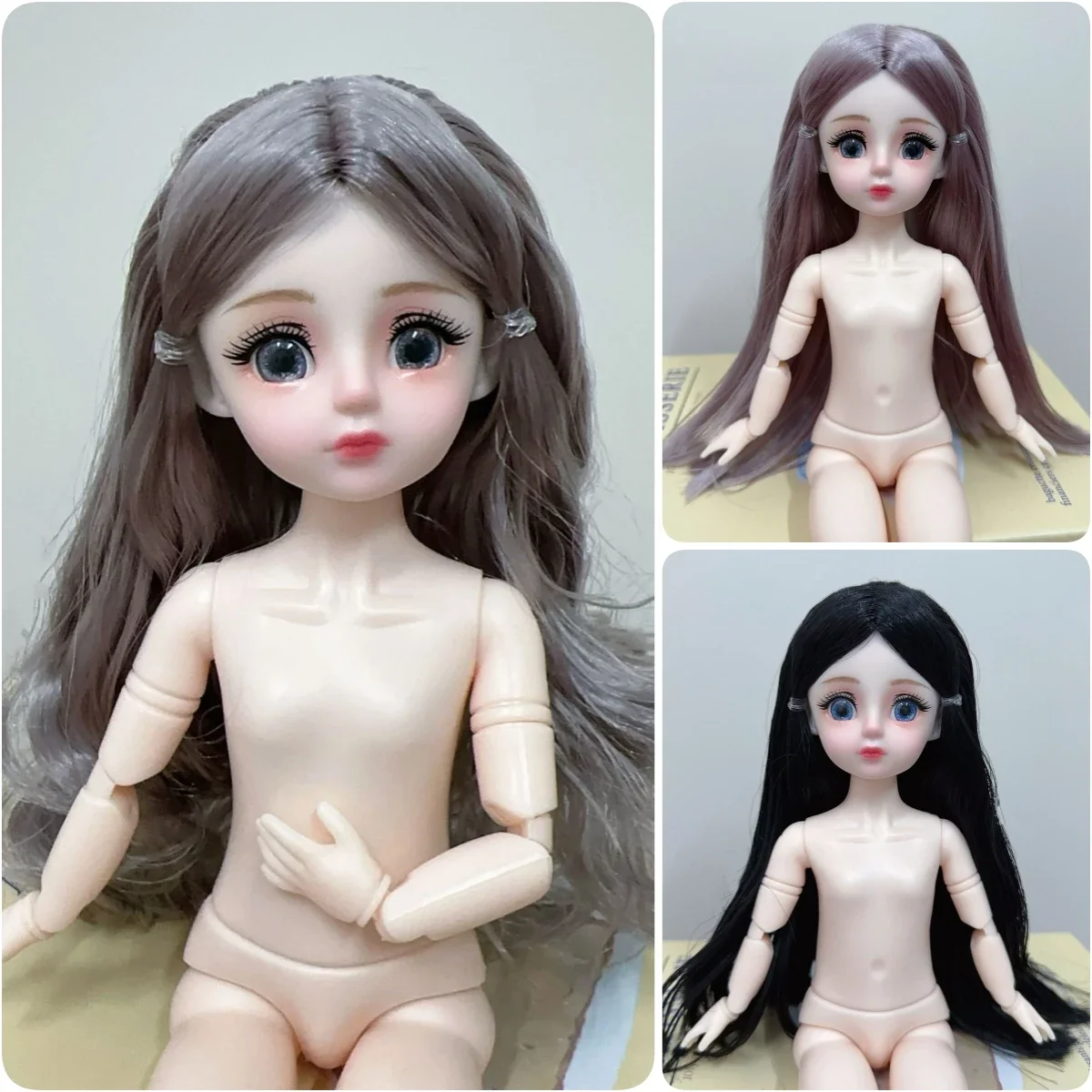 유행 헤어 스타일 1/6 BJD 인형, 학교 꽃 메이크업 인형, 소녀 인형 장난감, 크리스마스 선물, 30cm