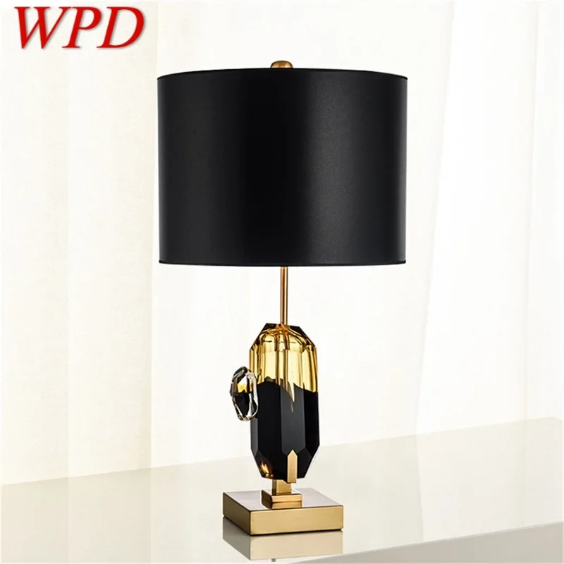 

WPD Postmodern Table Lamp Fashion Creative Design LED Crystal Decor for Home Bedside Living Room Desk Light