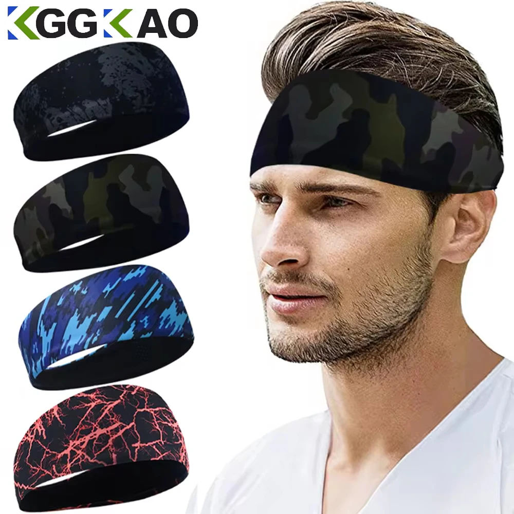 

Sports Headband Running Fitness Sweatband Elastic Absorbent Sweat Cycling Jog Tennis Yoga Gym Head Band Hair Bandage Men Women