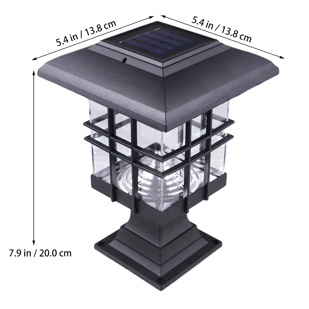 

Solar Post Lamp 1 Stigma Light Ground Plug Outdoor Street Waterproof for outside