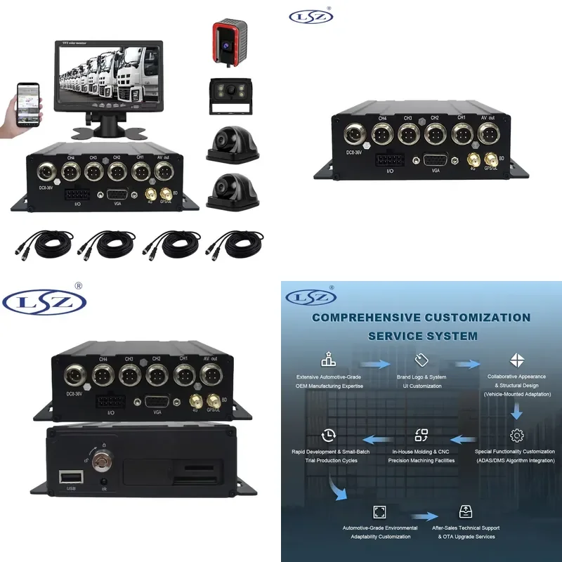 2026 Hot Sale AI 4G WiFi Mobile MDVR 4 8 Channel 8ch Truck Car Vehicle CCTV Set Video Recorder Black Box MNVR