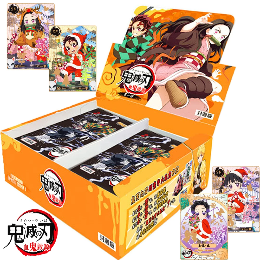 Carte de collection Demon Slayer pour enfants, Anime populaire japonais, Jeu limité, Jouets pour la famille, Oke Roji, Mitsuri, Igflats, Obanai