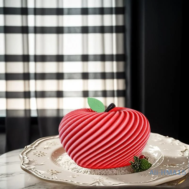 Molde espiral de silicone para bolo mousse de maçã, pastelaria francesa, chocolate, natal, dia dos namorados, feriado