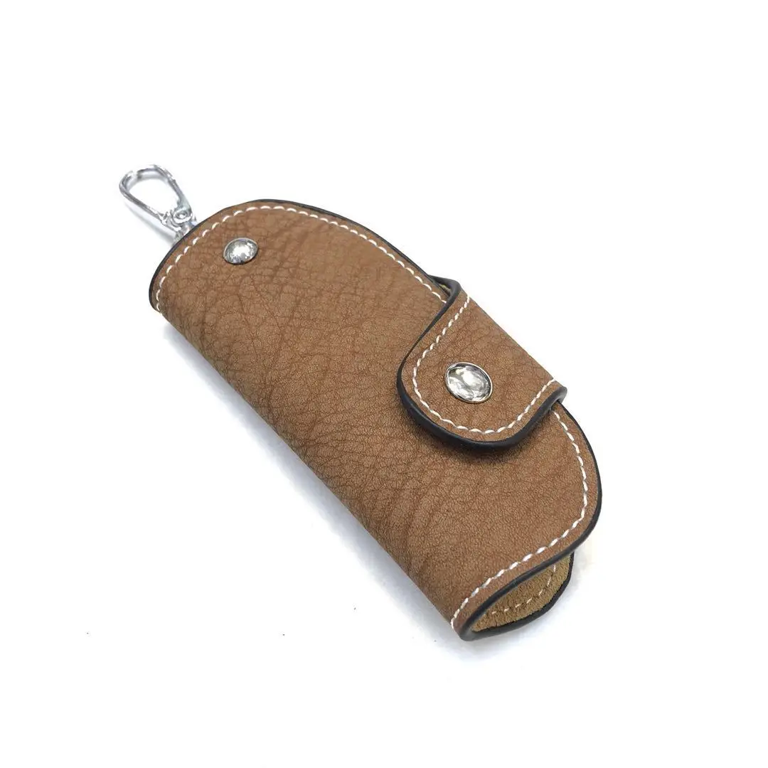 Nieuwe Lederen Sleutelhanger Portemonnee Vrouwen Mannen Effen Kleur Autosleutel Houder Organizer Pouch Mini Huishoudster Key Case Sleutelhanger Tassen