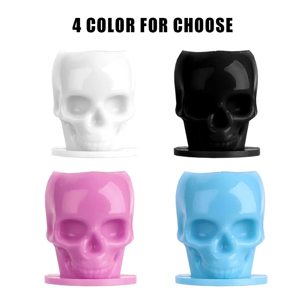 200/50pcs Disposable Skull Tattoo Ink Cup Multicolor Tattoo Pigment Cup Color Pigment Cups Container Tattoo Pigment Holder