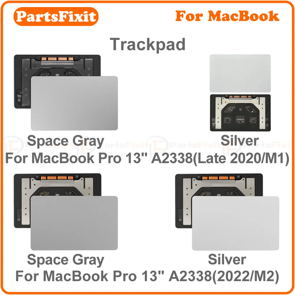pave-tactile-d'origine-pour-macbook-pro-13-a2338-fin-2020-m1-2022-m2-remplacement-du-pave-tactile-couleur-gris-sideral-argente