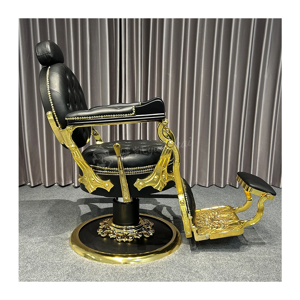 High-end Salon Vintage Men\'s Barber Chair Barber Shop Hair Salon Dedicated Barber Styling Chair