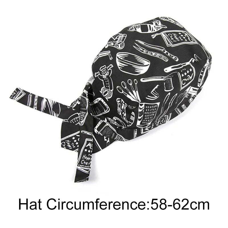 Boné de Chef Unisex para Restaurante e Cozinha, Café, Bar, Garçom, Uniforme, Trabalho, 1PC