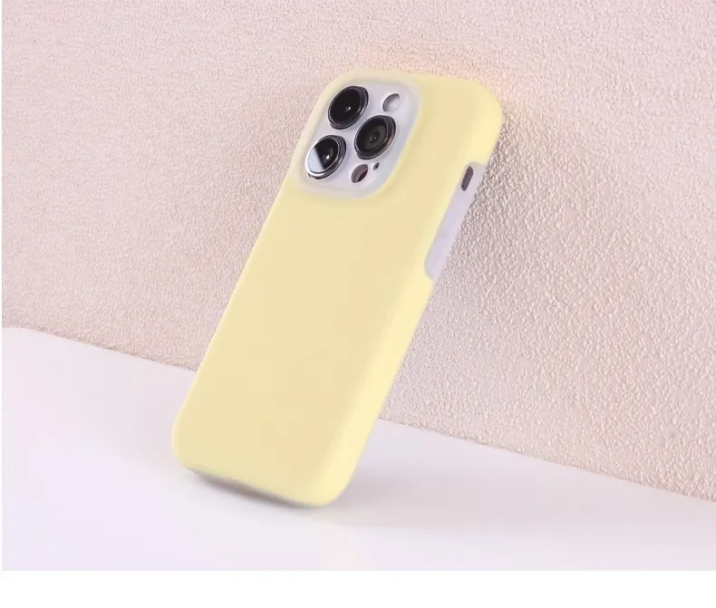 Soft Liquid Silicone Matte Phone Case, Capa à Prova de Choque para iPhone 15, 14, 13, 12 Pro Max, Mais, Bonito, Pele-Feel