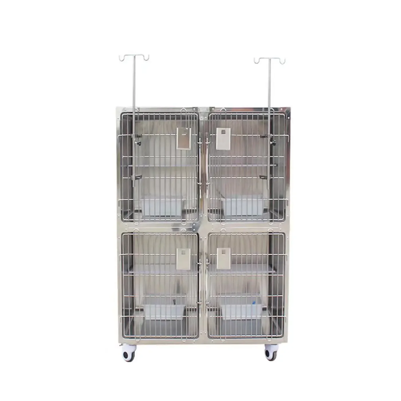 Veterinary clinic dog grooming isolation combined kennel cage with 304 stainless steel for dog cat use