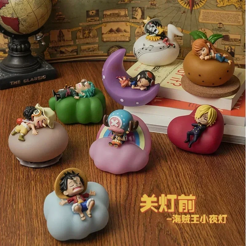 One Piece Sweet Dreams Series Blind Box Cartoon Night Light Bedroom Decoration Luffy ZoroNami Decor Mystery Box Christmas Gift