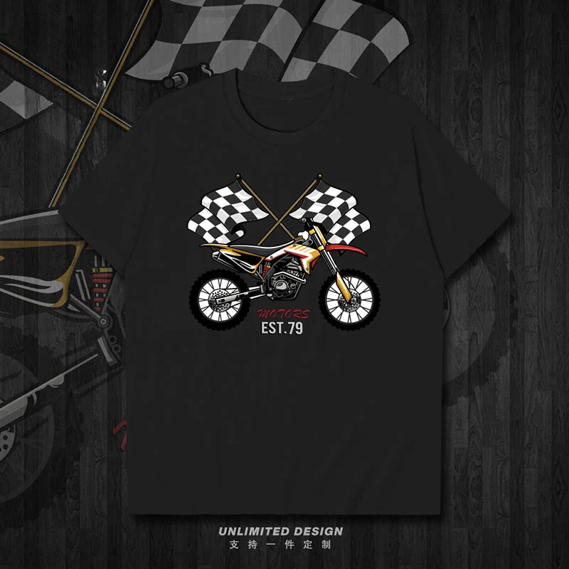 

2025 New Off-road Racing Motorcycle Printed Graphic T-shirt Men's and Women's Short Sleeve Breathable Motorcycle T-shirt