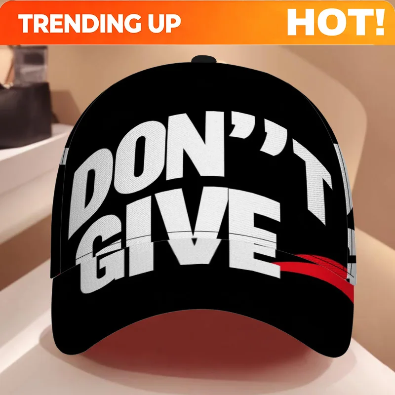 Customization 1pc Motivational Statement Design Print Classic Baseball Cap - Lightweight Adjustable Duckbill Hat, Perfect For Da