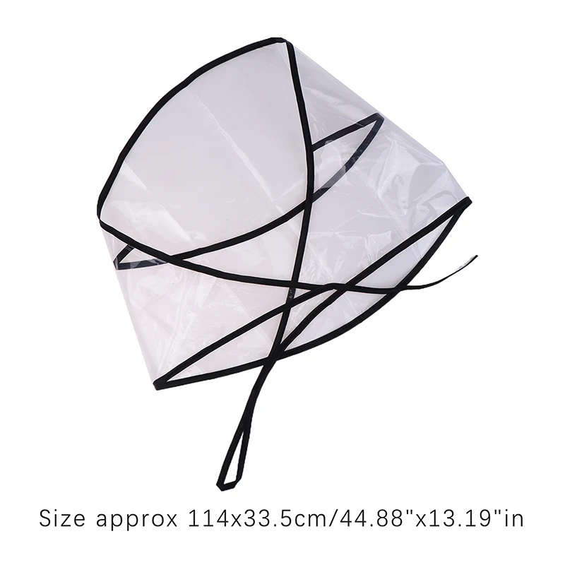 1pcs Clear Plastic Rain Hat Cap Coat Raincoat Universal Use Hiking Fishing Rains Waterproof Windproof Hats Women Men Gifts