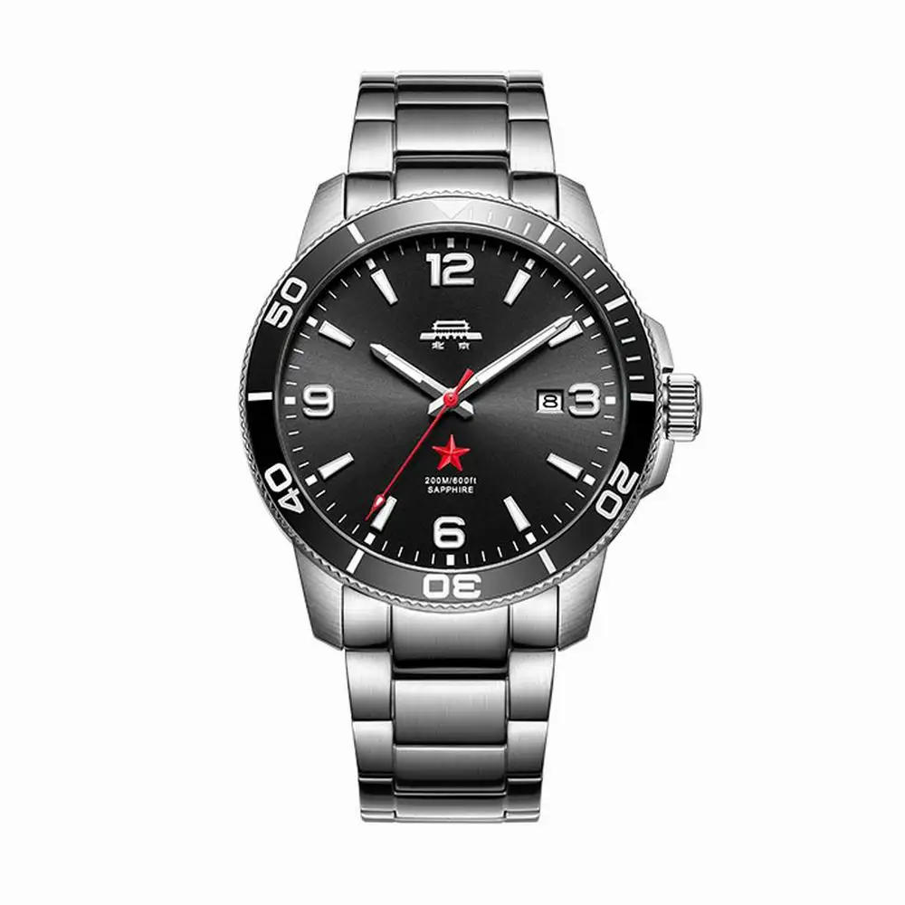 Beijing watch Whale Diver 200M Watch 43mm man men business 20ATM waterproof mechanical watch automatic stainless steel watch