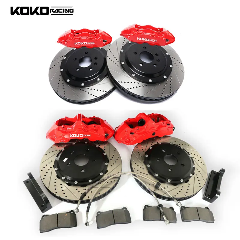 Modified Rear Big Brake Kits 4pot Caliper Drilled Disc Rotor for Skyline GTR34 GTT