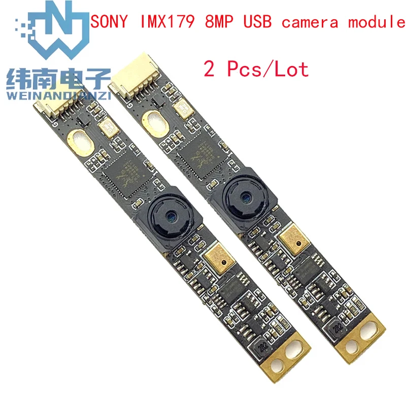 2 Pcs/Lot SONY IMX179 Sensor 8MP USB Camera module  CMOS Drive-free Fixed focus HD for face recognition and document scanning