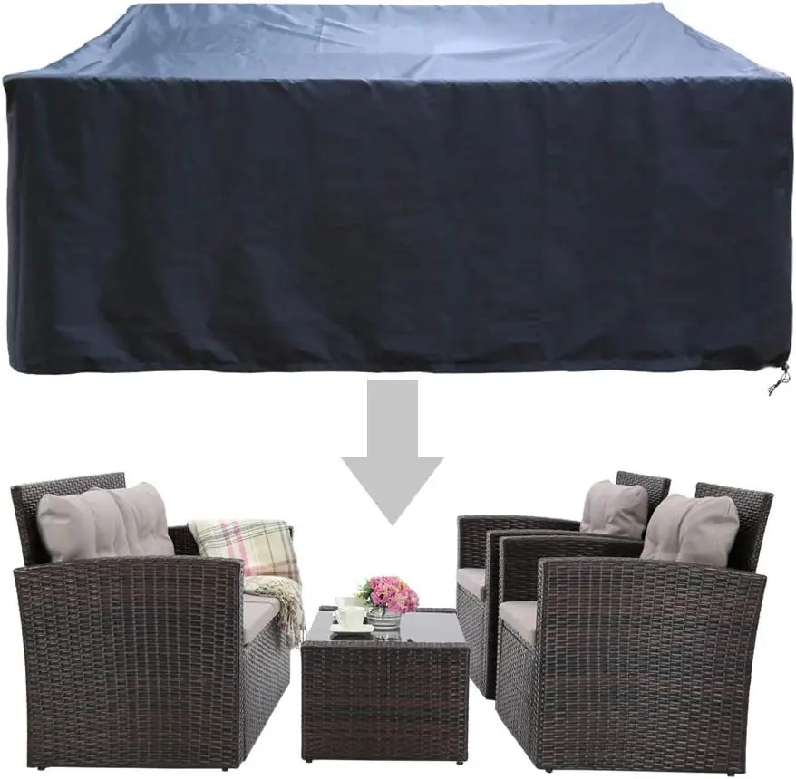 

Patio Set Covers Outdoor Conversation Set Covers Sectional Garden Sofa Covers Chair Loveseat Covers Waterproof Dust Protective