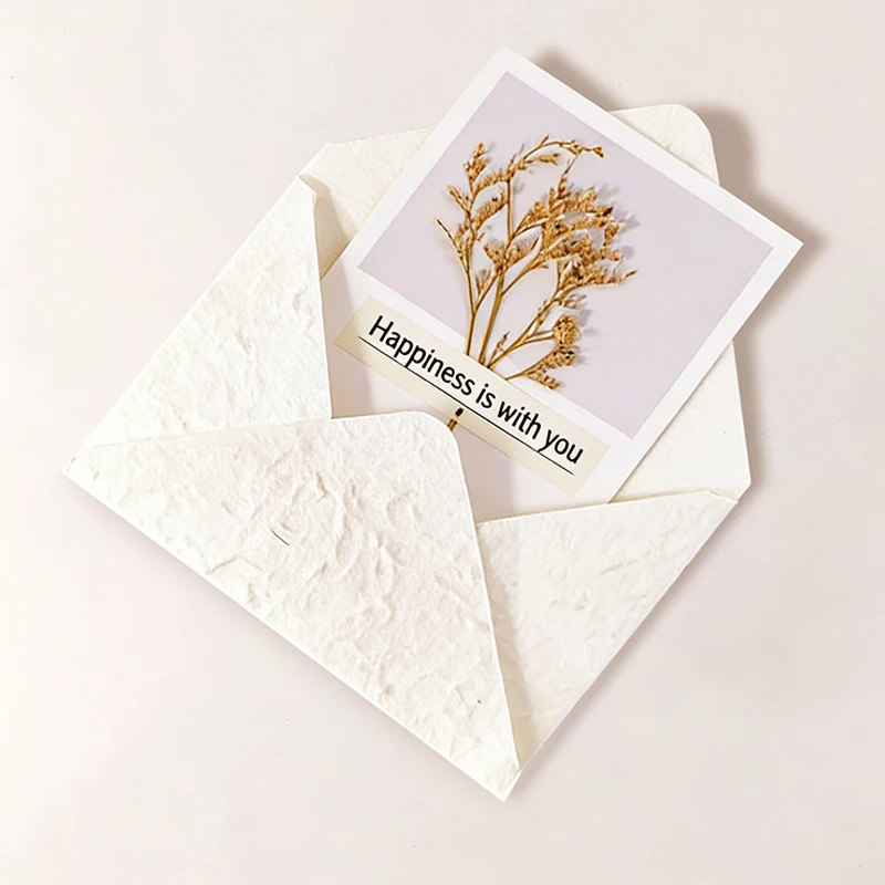30 szt. Kopert ślubnych 11x16cm, 350g, tłoczony biały papier teksturowany, papier specjalny, zaproszenia, artykuły papiernicze biznesowe, torba. — zdjęcie produktu 6