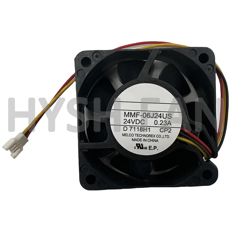 D7118H11 MMF-06J24US CP2 DC24V 0.23A 3-Wire Chassis Cooling Fan 6025