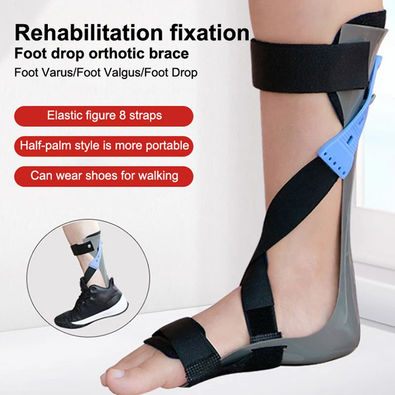 /JCS/Drop Orthotics Ankle Orthosis Adjustable Elasticity Valgus Orthotics Stroke Rehabilitation Shoes Foot Supports Foot