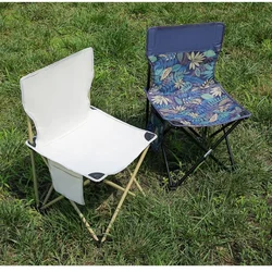 Chaise pliante d'extérieur, pour camping, pique-nique, Oxford grill, loisirs, ultralégère, portable, plage, pêche, croquis artistique