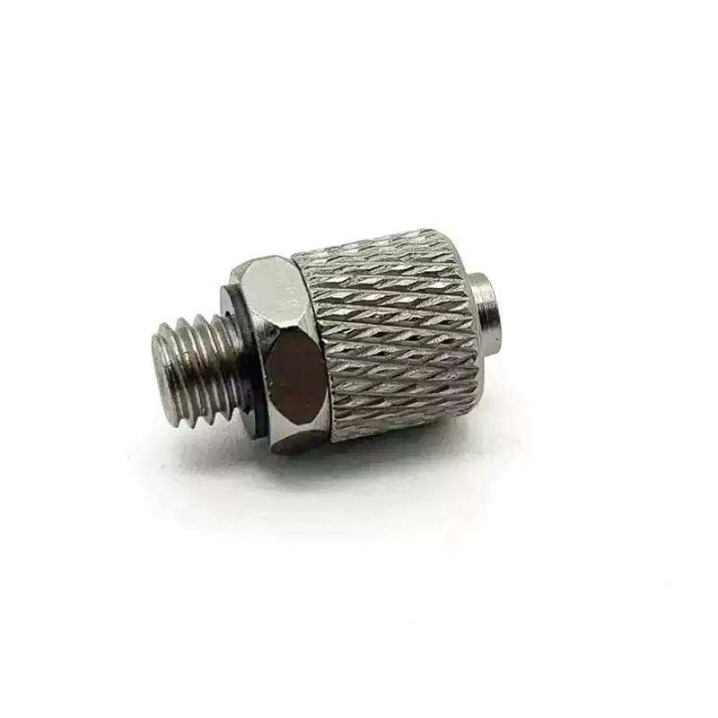 10PCS Mini Male Thread M3 M4 M5 M6 -Air Tube OD 3mm 4mm 6mm Pneumatic Pipe Connector Screw Through Quick Straight/Elbow Fitting