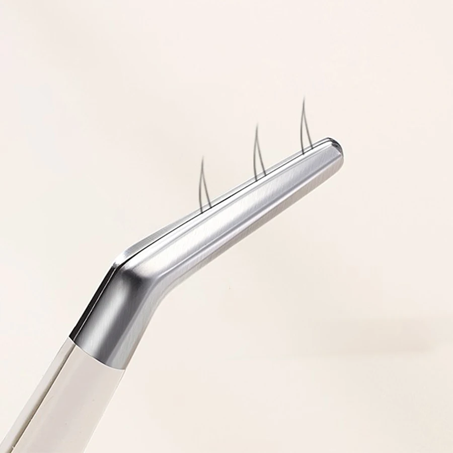 Stainless Steel Eyelash Tweezers Multifunctional Tweezers Grafting False Eyelash Patches False Eyelash Aids Portable Tweezers Be