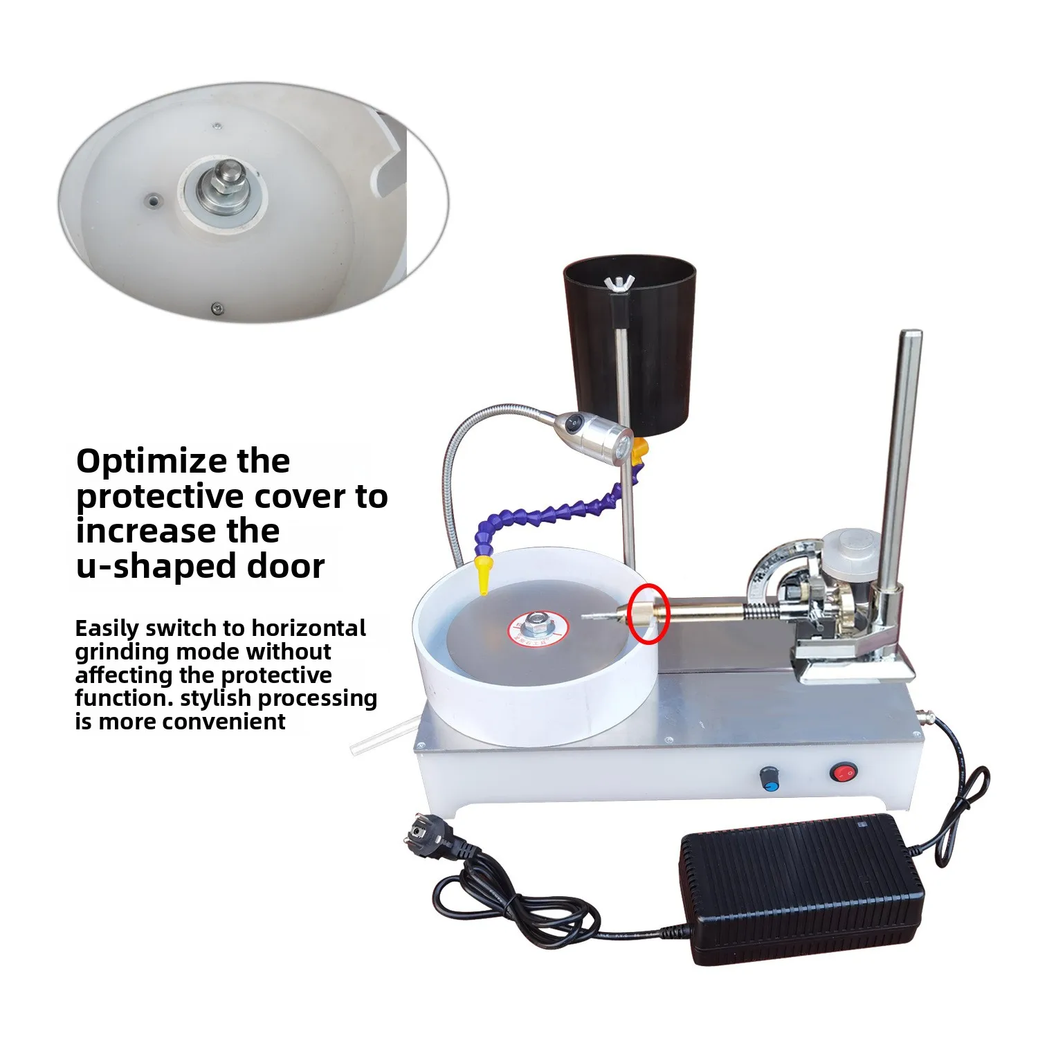 

Small Electric Jade Agate Engraving Faceting Machine Gemstone Grinding & Polishing Fader Knife for Jewelry Tool & Equipment