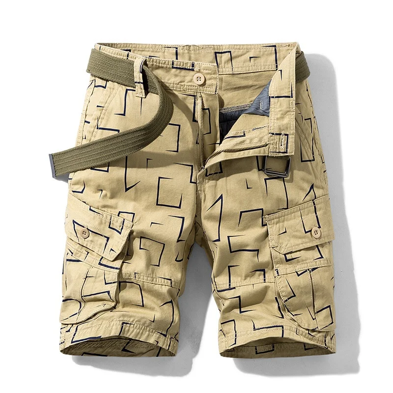 Summer New Men Workwear Shorts High Grade Comfortable Casual Short Pants Fashion Cargo Short  For Male Daily Outdoor Wear