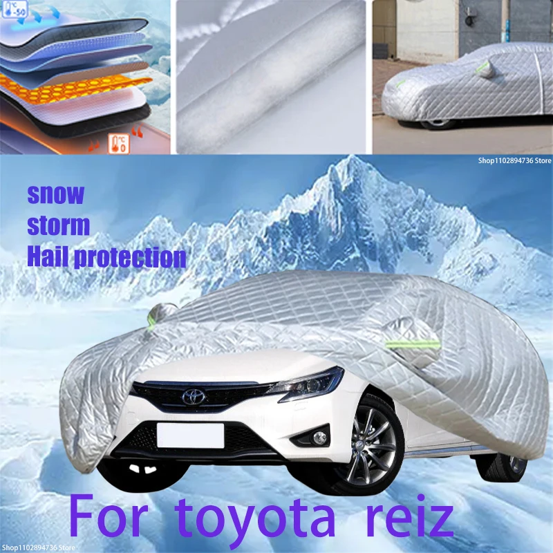 For toyota reiz Outdoor Cotton Thickened Awning For Car Anti Hail Protection Snow Covers Sunshade Waterproof Dustproof