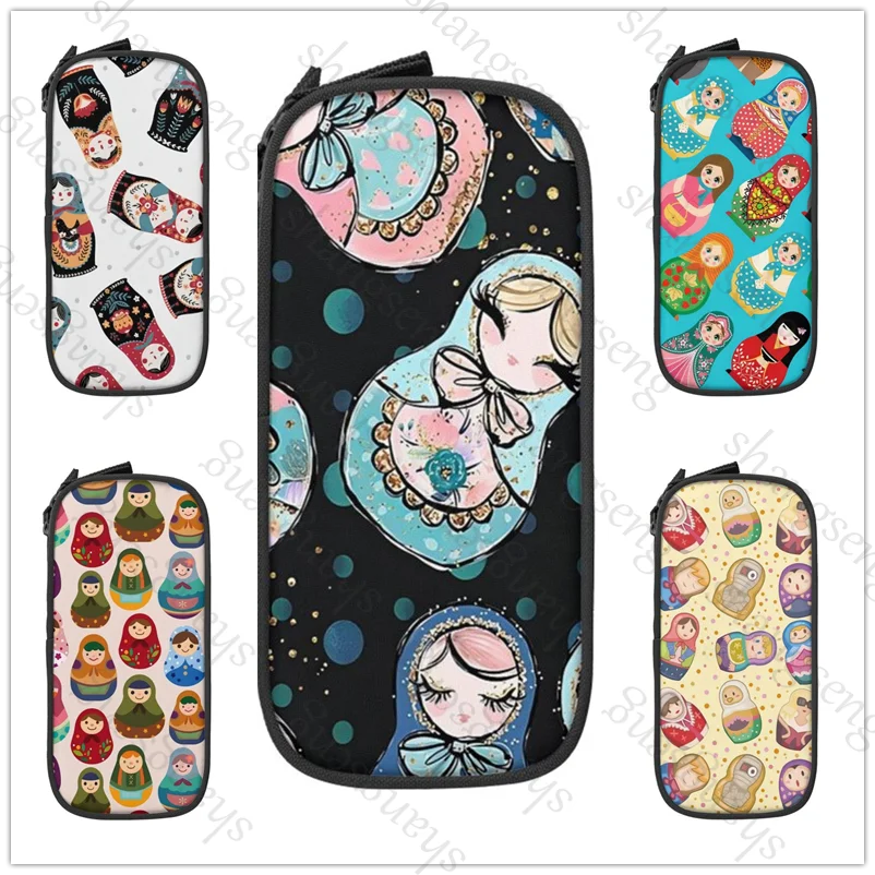 

Russian nesting dolls Pencil case large capacity pencil case multifunctional stationery storage bag student learning supplies