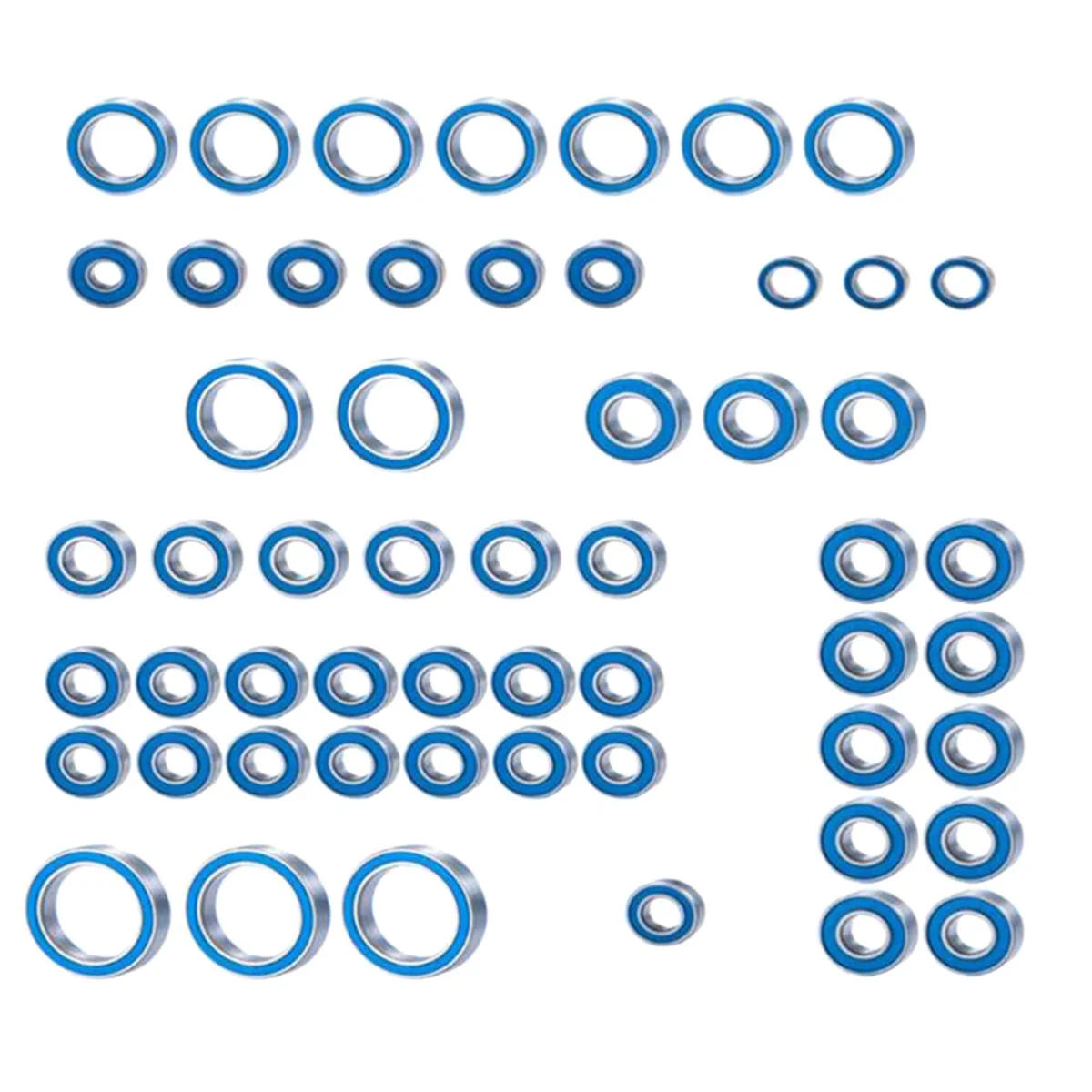 

A72I 55PCS Rubber Sealed Ball Bearing Kit for 1/10 -TRX6 RC Car Upgrades Parts Accessories