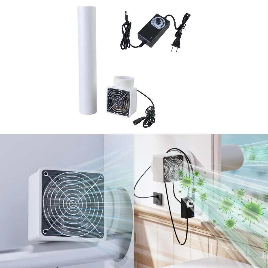 

E21B Низкий шум 12 В 50 мм/63 мм/75 мм вентилятор с электроприводом для извлечения воздуха в помещении