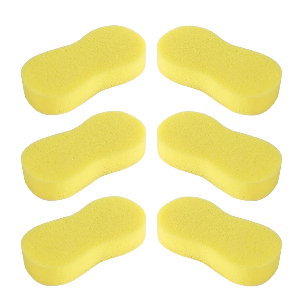 

6pcs Car Washing Sponges Large Soft Sponge Blocks For Scratch-Free Vehicle Cleaning Durable Auto Detailing Tools Household