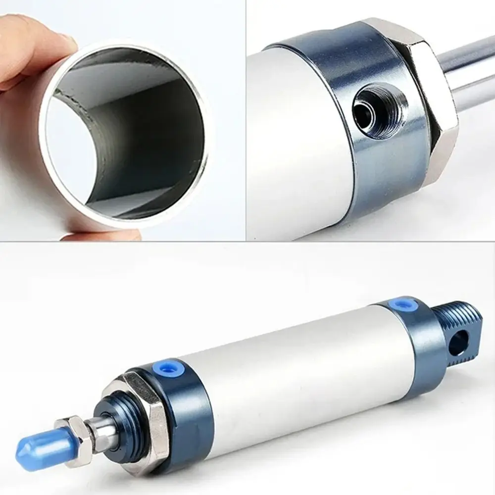 1Pcs 16/20/25/32/40mm Cylind Bore Pneumatic Air Cylinder Double Compressed Single Lever MAL Cylinder Aluminum Alloy