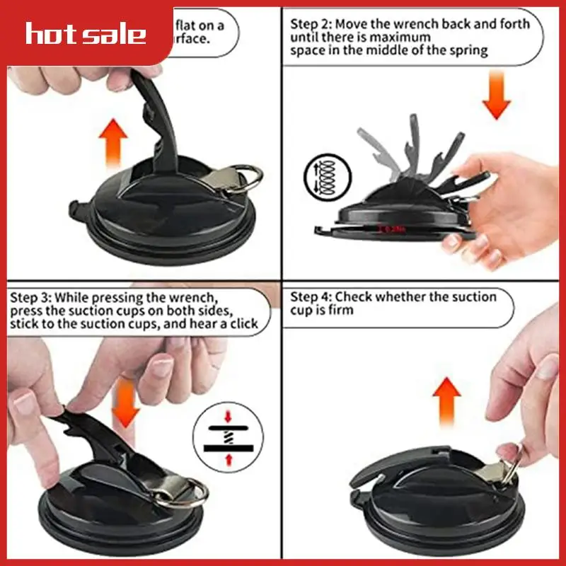 

BEAU-4Pcs Heavy Duty Suction Cup Anchor Vacuum Suction Cup With Hooks For Fixing Car Awnings, Smoothing On Glass/Tiles