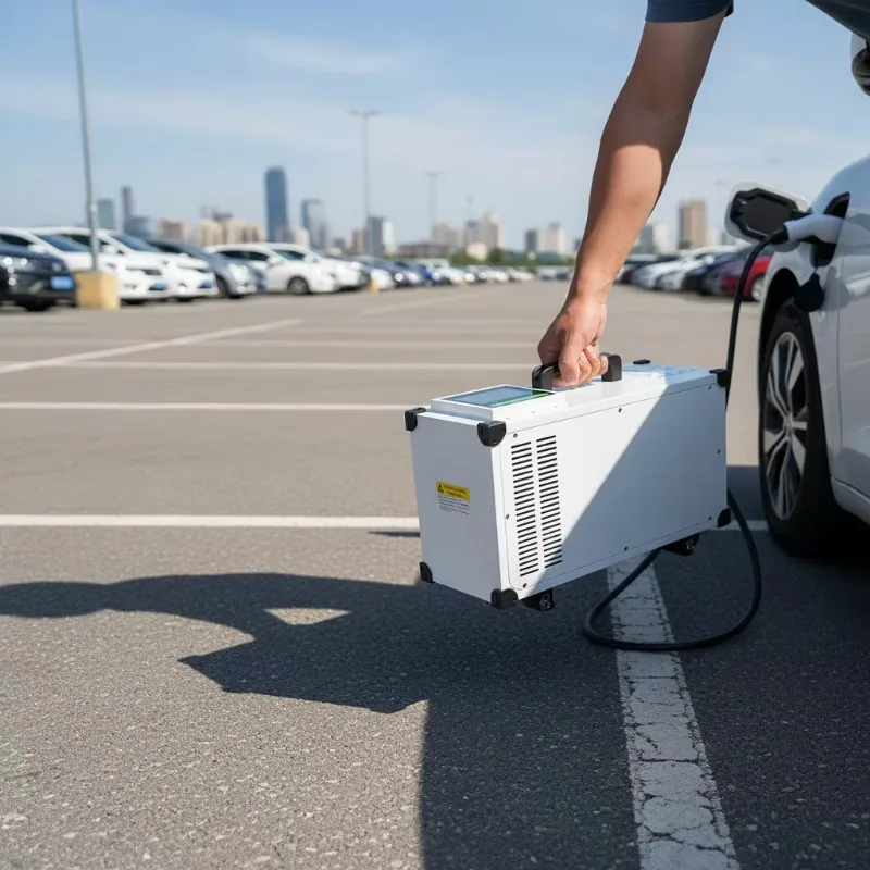 Professional Portable DC EV Charger Station, 200-1000V Voltage 0-10A Current, IP54, Multi Protocol Supported, CE ROHS Certified