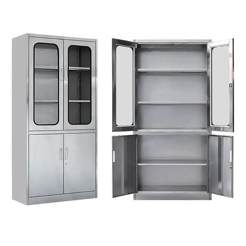 

Аптечка из нержавеющей стали современного дизайна для больниц, большая медицинская офисная мебель для автофургонов