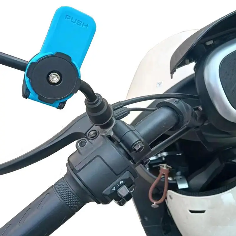 Motorcycle Phone Mount 360 Rotation Motorcycle Mirror Phone Mount Cell Phone Holder Motorbike Phone Mount For Motorcycle Moped