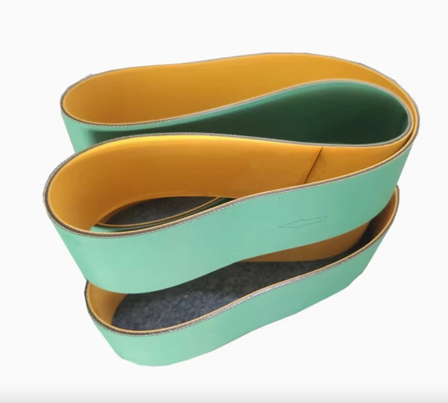 Yellow-Green Sheet Base Belt Wear-Resistant Conveyor Belt Flat Anti-static Rubber Belt