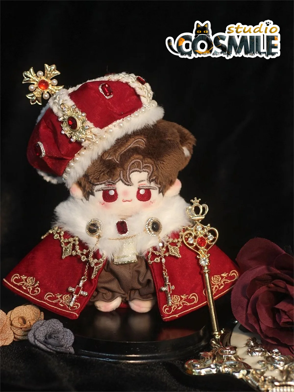 European Royal General Classical Elegant Prince Knight Coronation 10cm Plush Doll Clothes Clothing Costume Jiamian KL