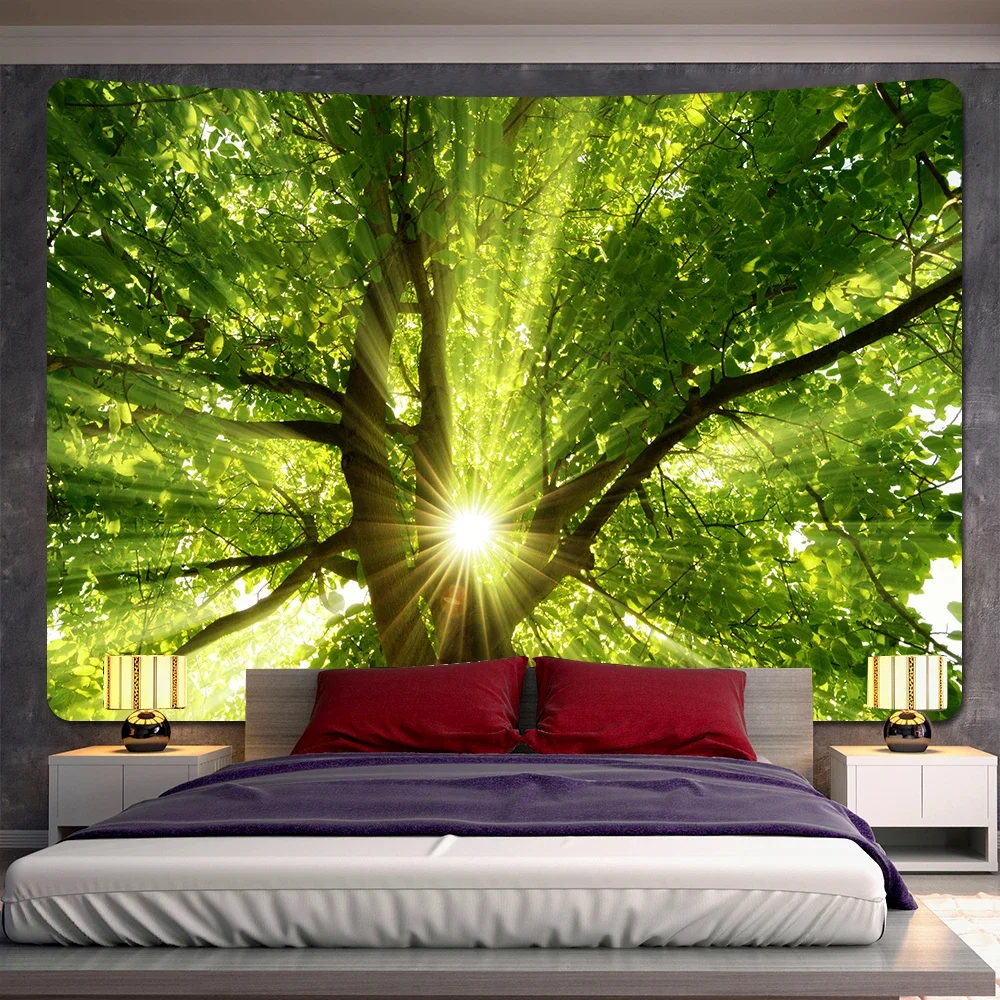 Quiet forest home decor tapestry hippie bohemian wall hanging bedroom wall decoration large size background cloth sheets