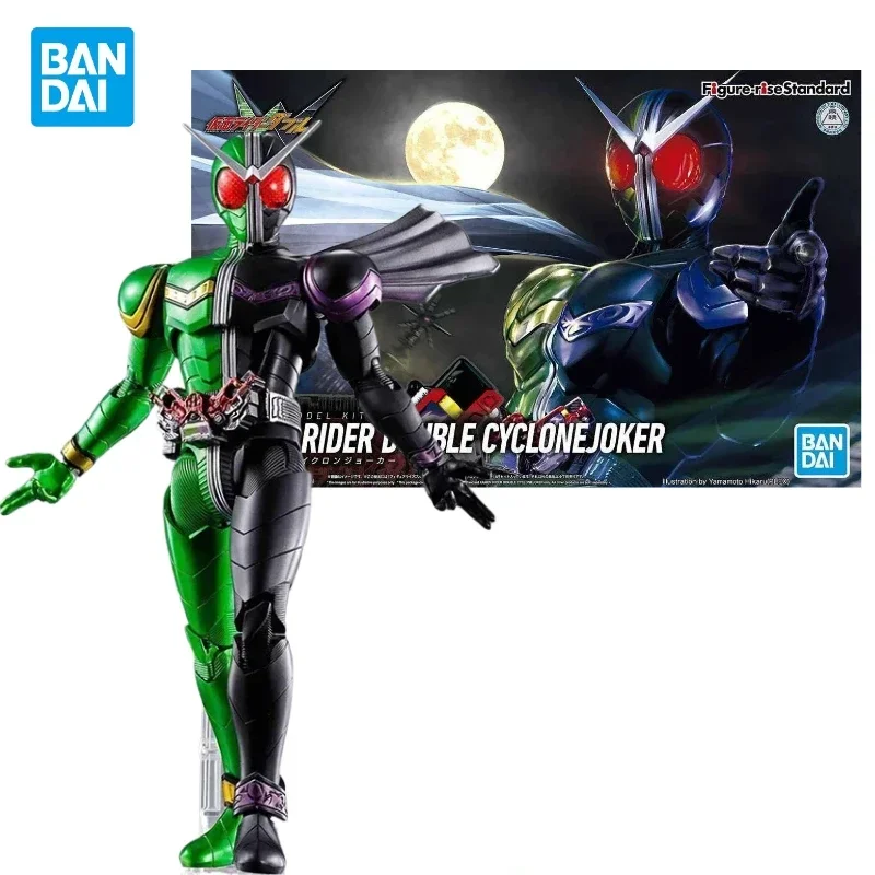 In Stock Bandai Original Figure-rise Standard FRS Kamen Rider DOUBLE CYCLONE JOKER Assembly Model Anime Action Figure Model Toys