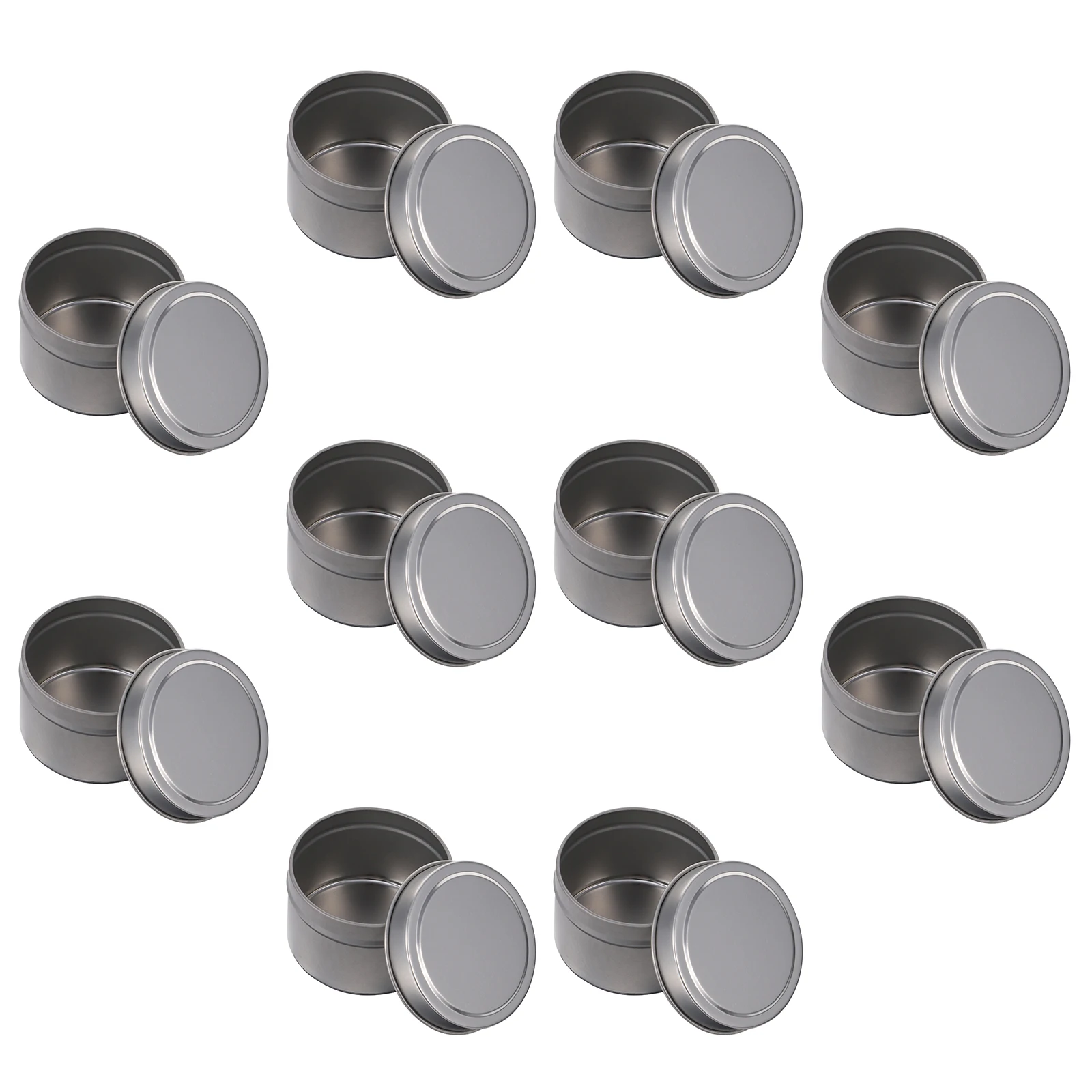 

10 pcs Tinplate Storage Can Airtight Sealed Durable Dustproof Spice Tea Candy Container For Aromatherapy Gift Craft