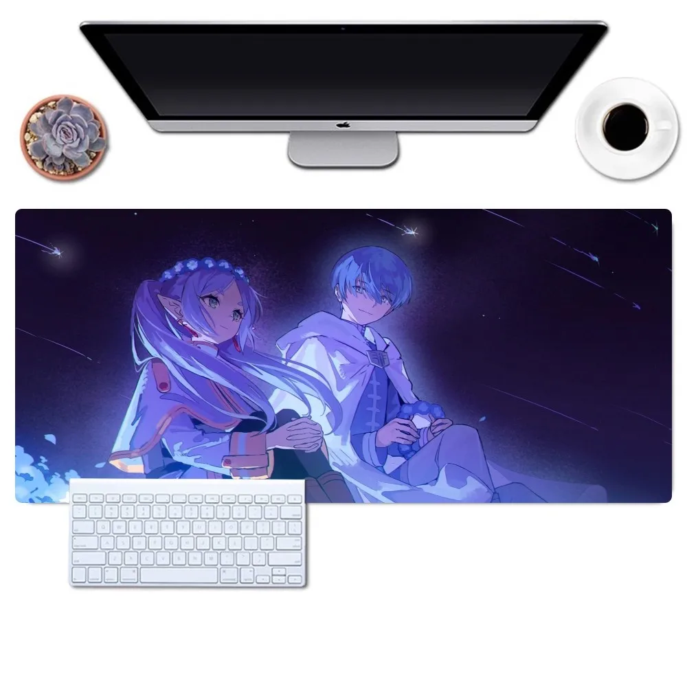 Imagem -05 - Bilibili-grande Non-slip Lockedge Mouse Pad Anime Frieren Jogos Escritório Almofadas de Mesa Computador